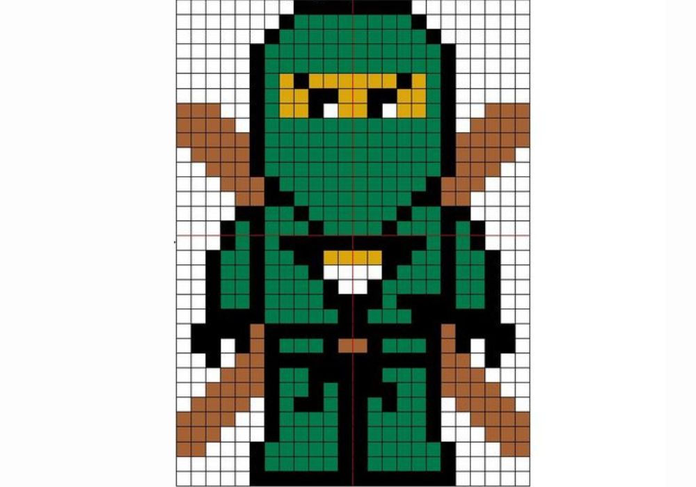 Pixel art Ninjago
