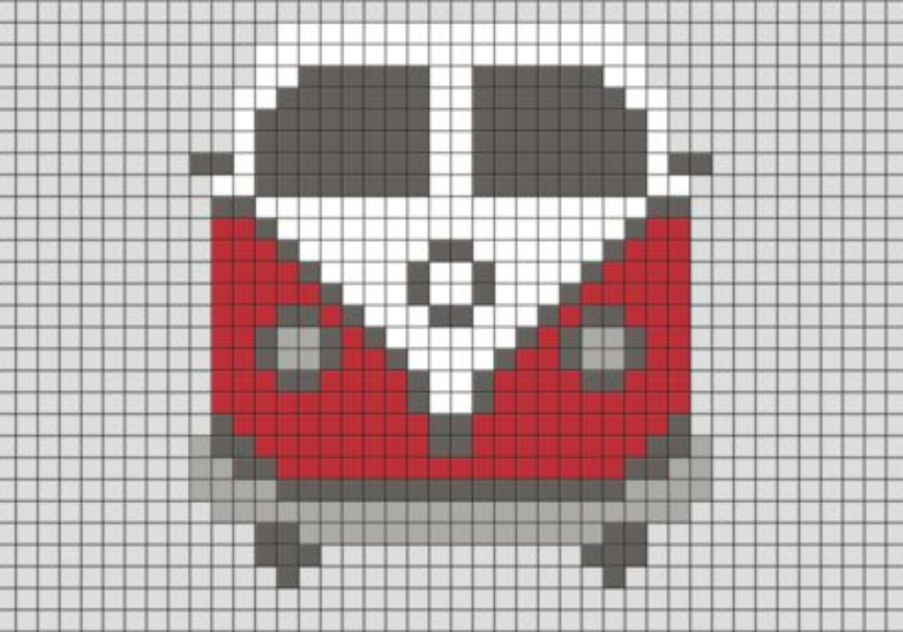 Pixel art Volkswagen