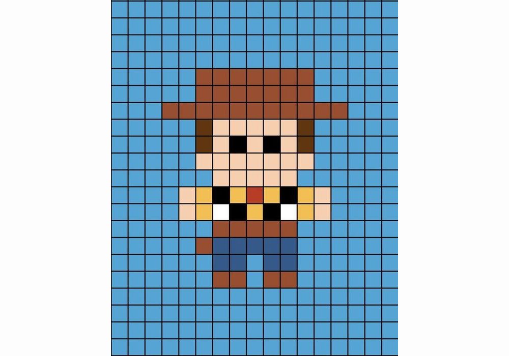 pixel art de woody